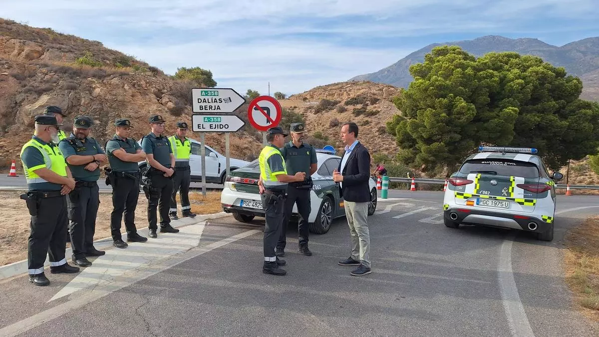 Amplio dispositivo de seguridad para blindar la peregrinación hacia el Cristo de la Luz de Dalías